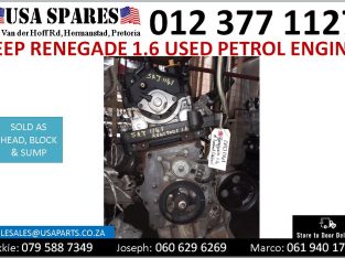 Jeep Renegade 1.6 used petrol engine for sale