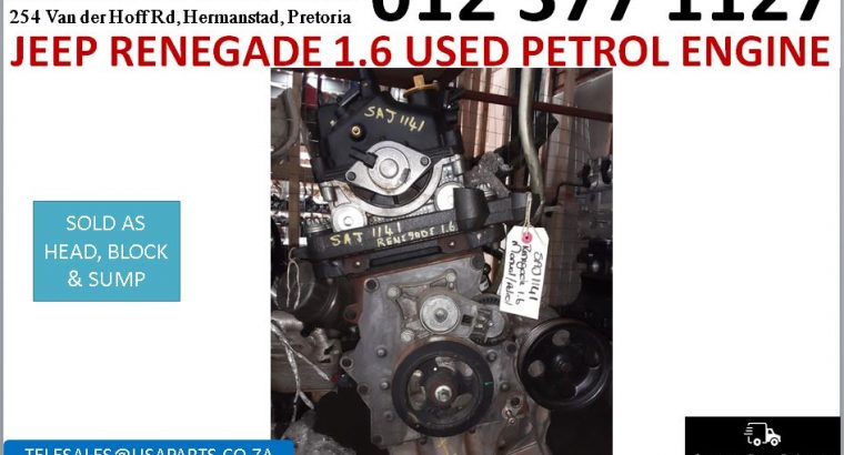 Jeep Renegade 1.6 used petrol engine for sale