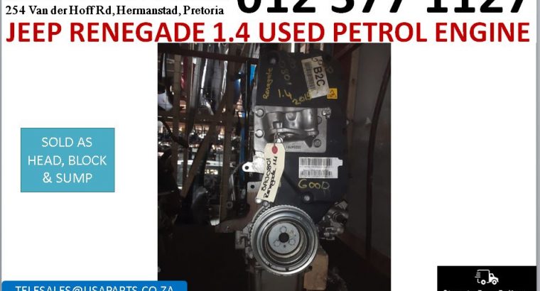 Jeep Renegade 1.4 used petrol engine for sale