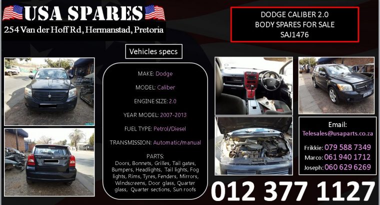 Dodge Caliber 2.0 used body spares for sale