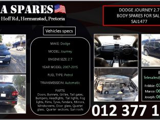 Dodge Journey 2.7 used body spares for sale