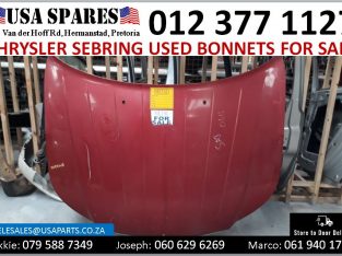 Chrysler Sebring 2.4/2.7 2005-13 used bonnets for sale