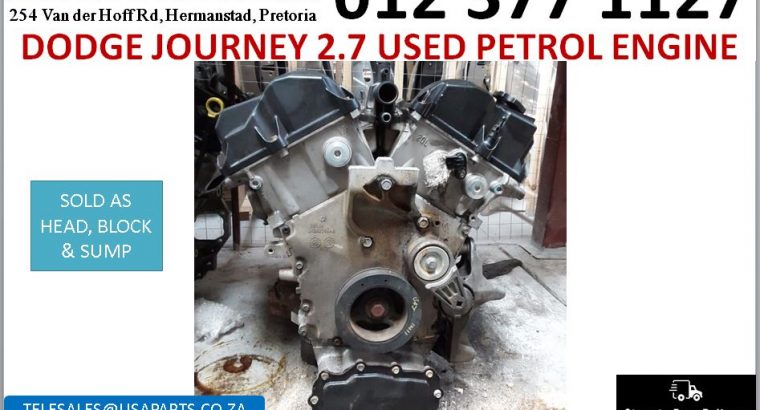 Dodge Journey 2.7 used petrol engine for sale
