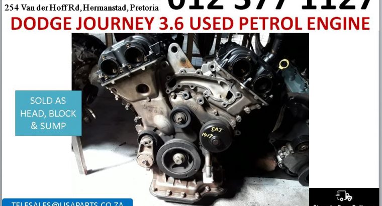 Dodge Journey 3.6 used petrol engine for sale