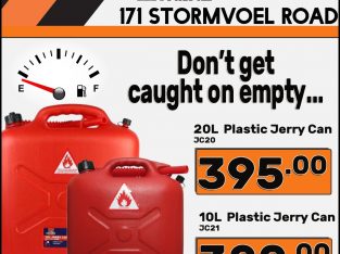 Plastic Jerry Cans East-Lynne Midas!