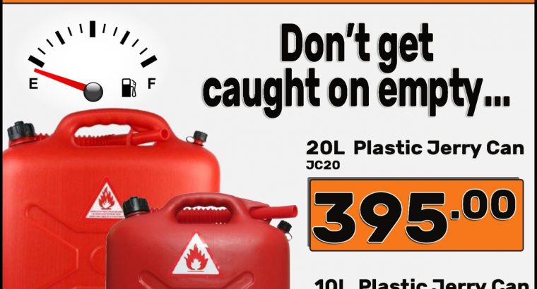 Plastic Jerry Cans East-Lynne Midas!