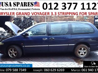 Chrysler Grand Voyager 3.3 1998-2001 stripping for used spares
