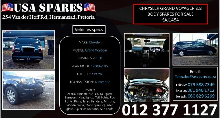Chrysler Grand Voyager 3.8 used body spares for sale