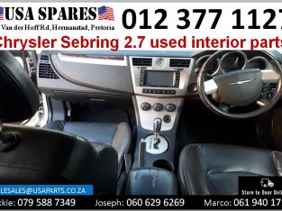 Chrysler Sebring 2.7 2005-2013 used interior parts for sale