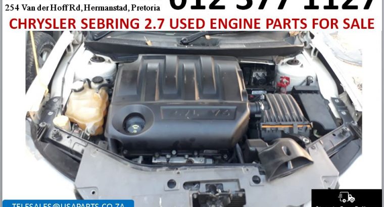 Chrysler Sebring 2.7 2005-13 used engine parts for sale