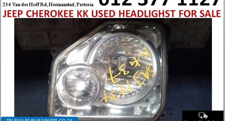 Jeep Cherokee 2.8/3.7 KK 2008-12 used headlights for sale