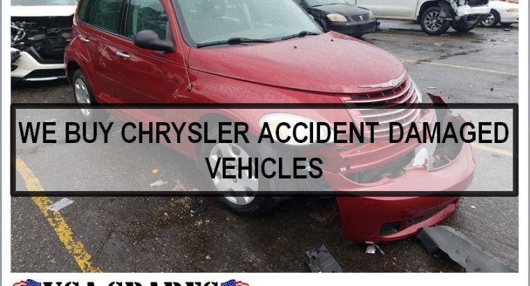 We buy Chrysler non-runners and runners for used parts