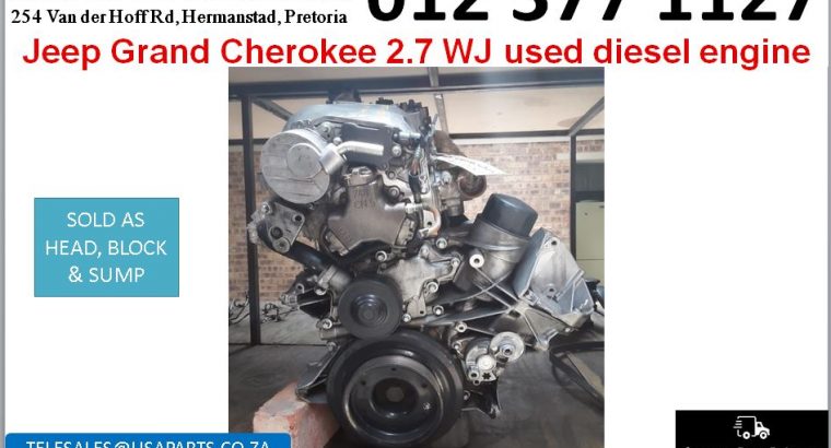 Jeep Grand Cherokee 2.7 WJ used diesel engine for sale