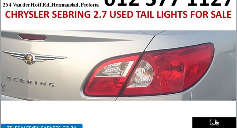 Chrysler Sebring 2005-2013 used tail lights for sale