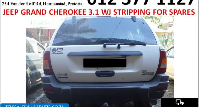 Jeep Grand Cherokee 2.7 WJ 1999-2004 stripping for used spares