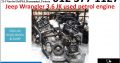Jeep Wrangler 3.6 Jk used petrol engine for sale
