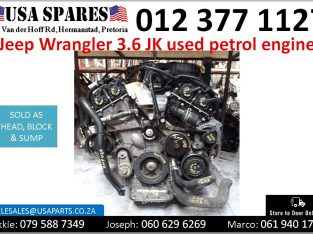 Jeep Wrangler 3.6 Jk used petrol engine for sale