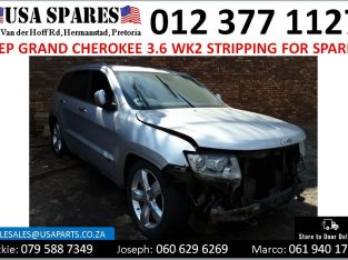 Jeep Grand Cherokee 3.6 Wk2 2011-2019 stripping for used spares