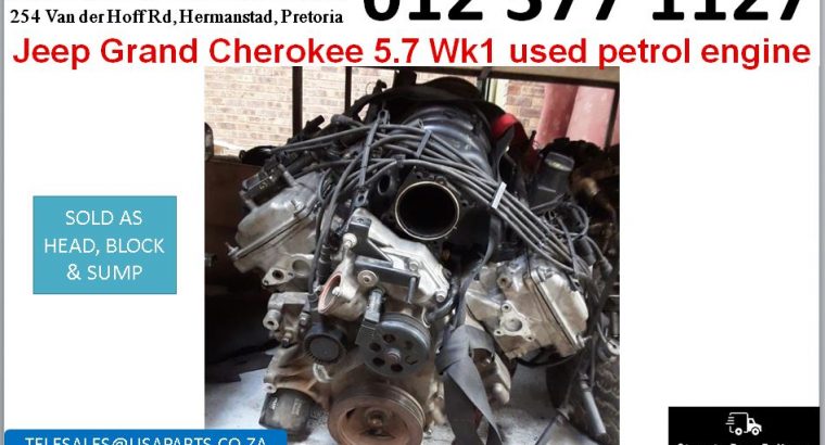 Jeep Grand Cherokee 5.7 Wk1 used petrol engine for sale