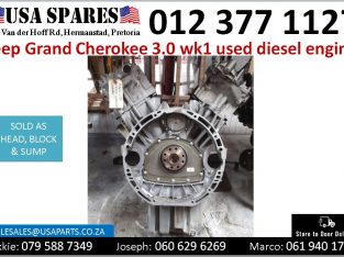 Jeep Grand Cherokee 3.0 Wk1 used diesel engine for sale