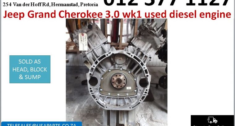 Jeep Grand Cherokee 3.0 Wk1 used diesel engine for sale