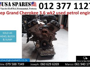 Jeep Grand Cherokee 3.6 Wk2 used petrol engine for sale