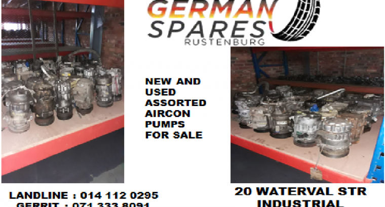 Assorted aircon pumps for sale