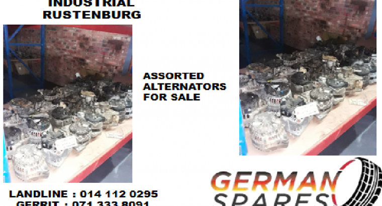 Assorted alternators for sale