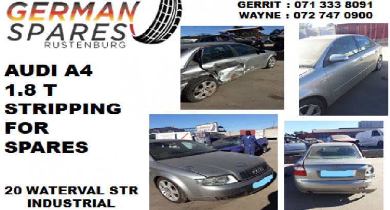 Audi A4 1.8T stripping for spares