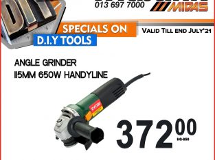 Ryobi Angle Grinder 115MM 650W Handyline ONLY R372