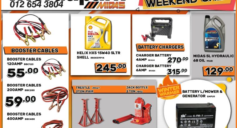 BIG WEEKEND SALE at Wierdapark Midas! Valid 16-18 July 2021!