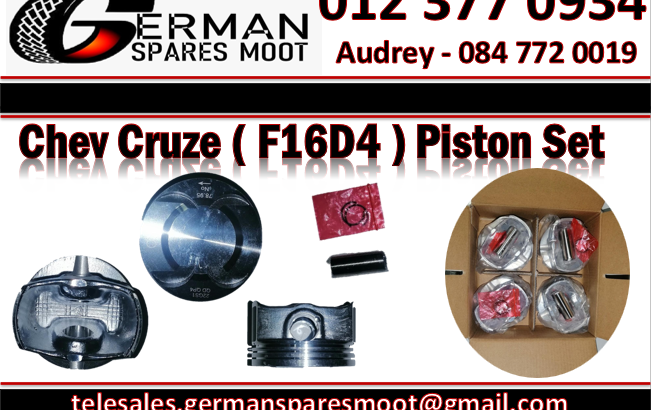 Chev Cruze (F16D4) Piston Set for sale