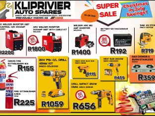 Christmas in July SUPER SALE at Kliprivier AUTO Spares!