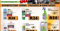 BIG SALE! Disinfecting Spray, Foggers & Sanitisers!