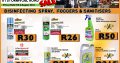 Disinfecting Spray, Foggers & Sanitisers!