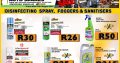 BIG SALE! Disinfecting Spray, Foggers & Sanitisers!