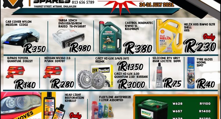 Special Offer! Prices valid 24-31 July 2021!