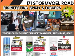 Stay Safe with our Disinfecting Spray & Foggers