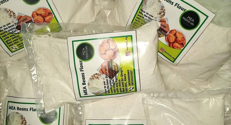 Beans flour, poundo yam flour, plantain flour,chin chin etc