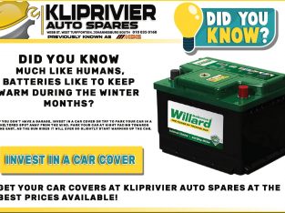 Get your Car Covers at Kliprivier AUTO Spares at the BEST PRICE!