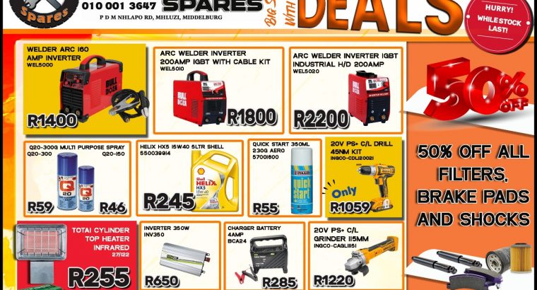 Big Savings with our Month-End Deals at Mhluzi Spares