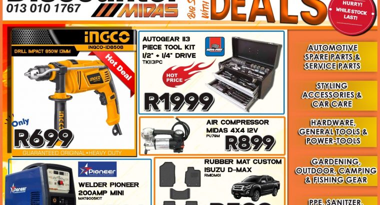 Big Savings with our Month-End Deals at Discounter Midas