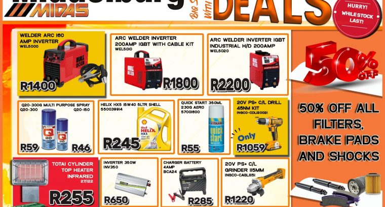 Big Savings with our Month-End Deals at Middelburg Midas