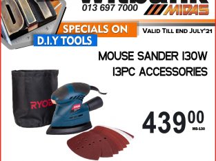 Ryobi Mouse Sander 130W 13PC Accessories ONLY R439
