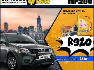 Nissan NP200 Service Kit ONLY R920 at Wheel Wise Kliprivier!