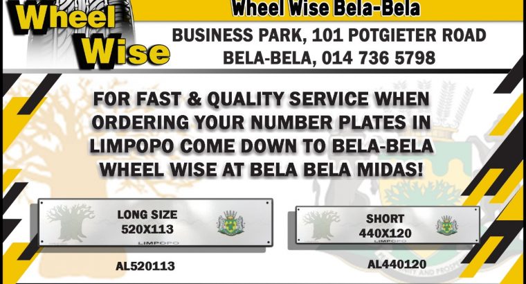 For Fast & Quality Service when ordering Number Plates