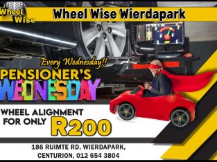 Get Wheel Alignment for ONLY R200!