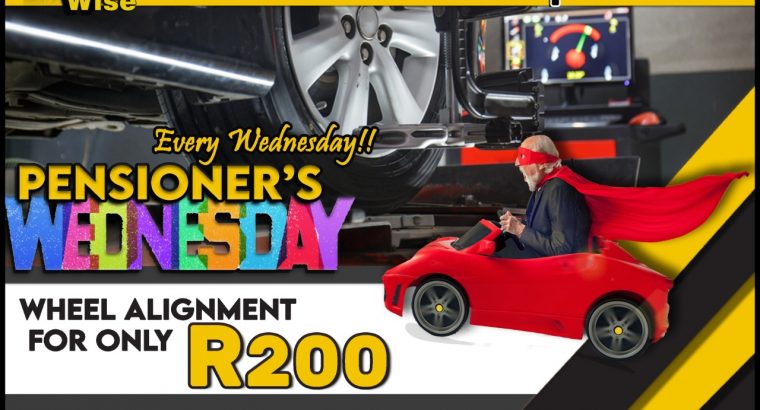 Get Wheel Alignment for ONLY R200!