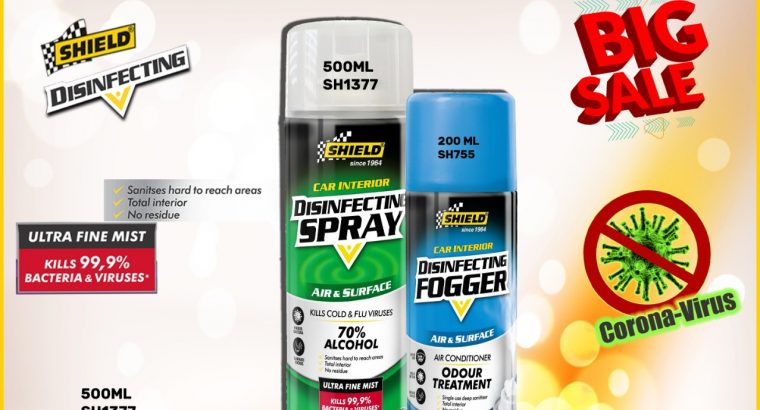 BIG SALE! Disinfecting Spray, Foggers & Sanitisers!