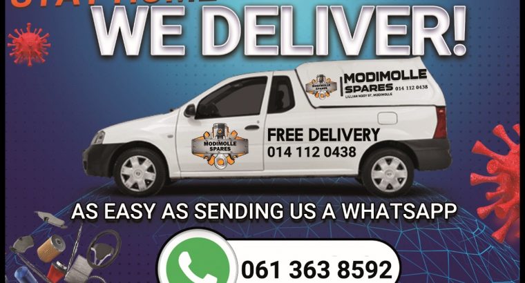 We Deliver, giving you the option to stay at home
